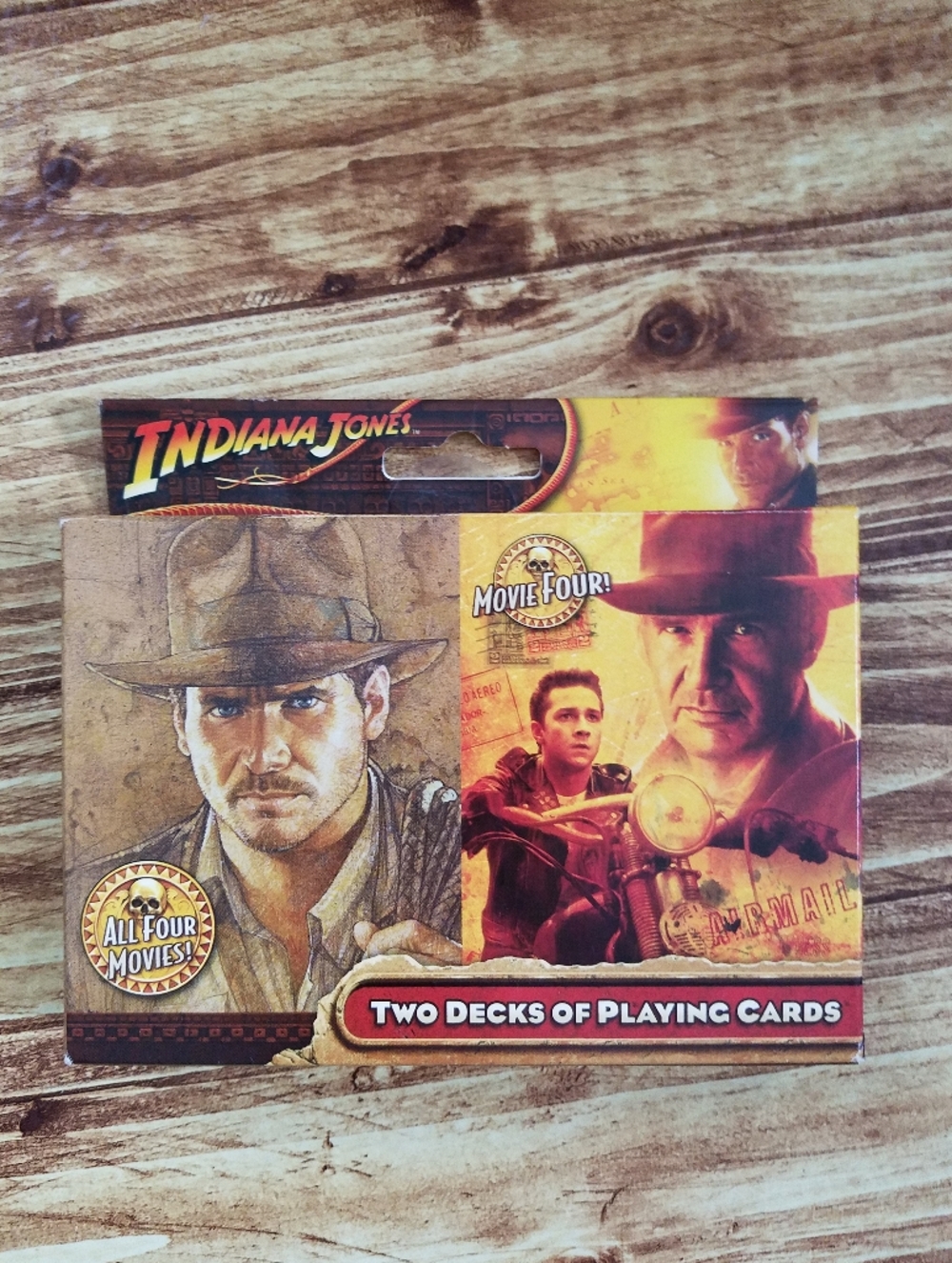 Cartamundi Indiana Jones Movie Playing Cards Two Decks Set Lucasfilm